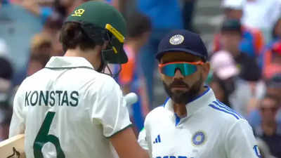 Sam Konstas and Virat Kohli