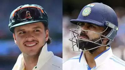 Sam Konstas and Virat Kohli