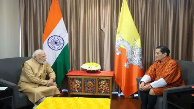 Narendra Modi meets Bhutan king