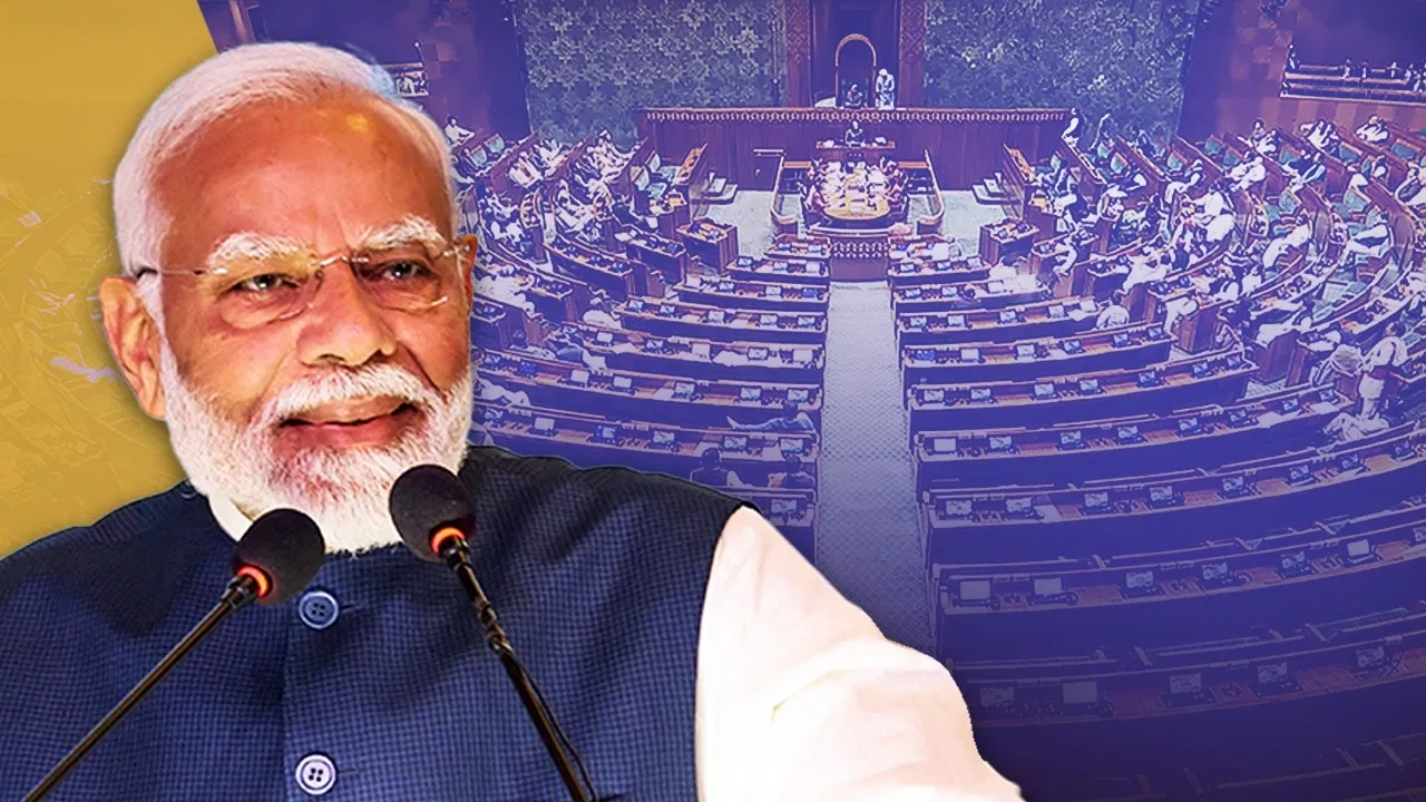 modi in parliament