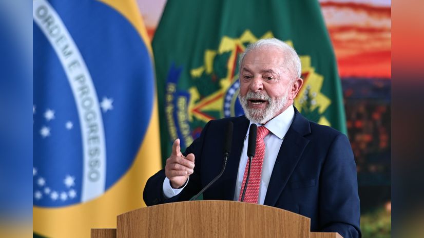 grand welcome Brazilian President