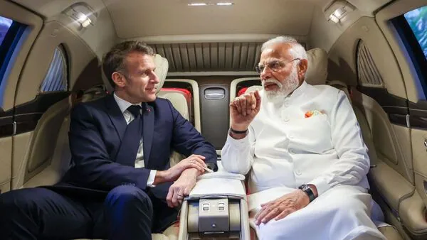 PM Modi Macron Meet