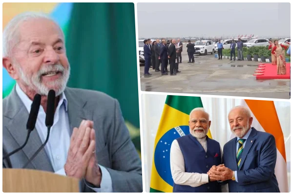 grand welcome Brazilian President