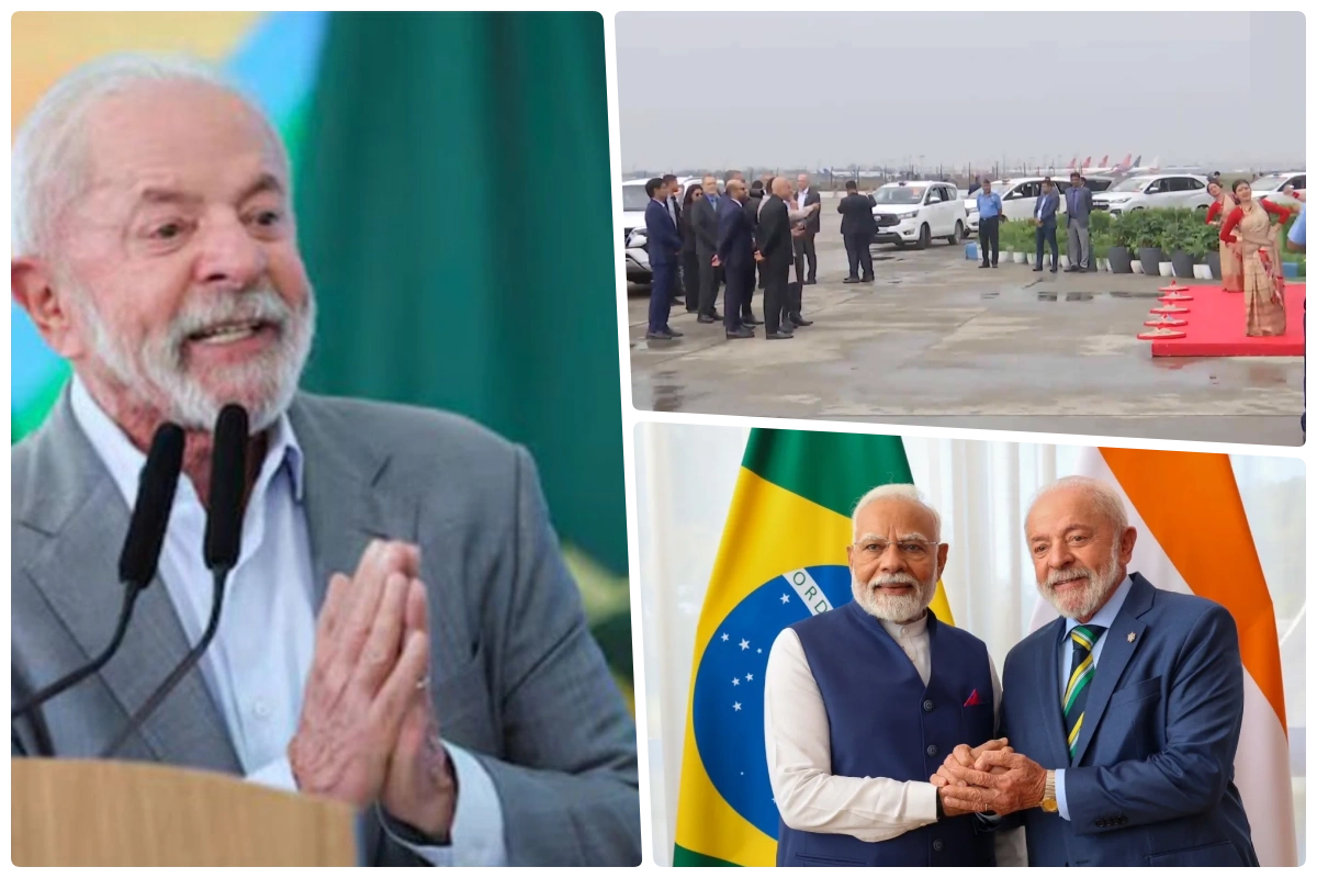 grand welcome Brazilian President