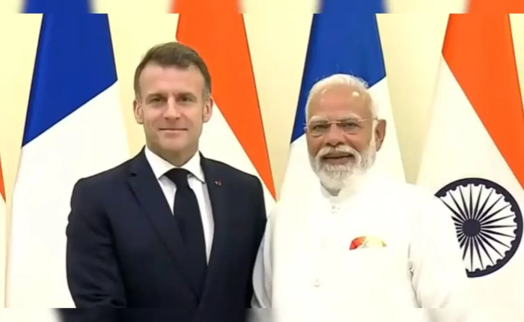 PM Modi Macron Meet