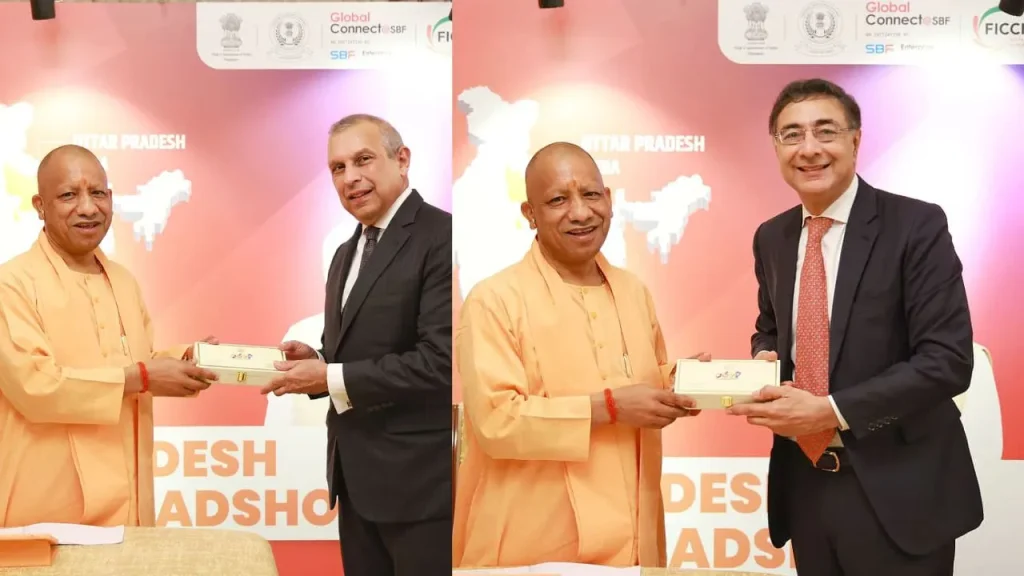 CM Yogi Meets Temasek Chairman