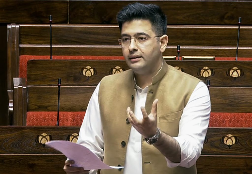 Raghav Chadha raised the issue