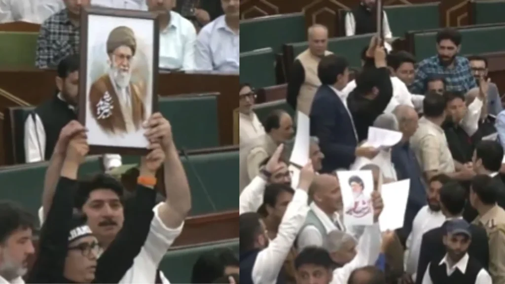 Uproar in JK Assembly NC BJP MLA