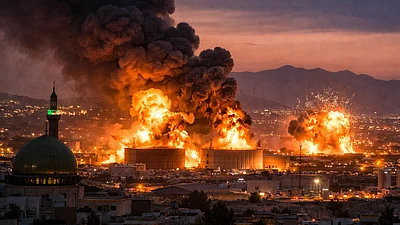 Tehran bank attack By Israil