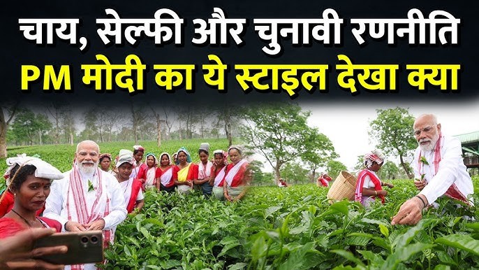 PM Modi visited a tea plantation