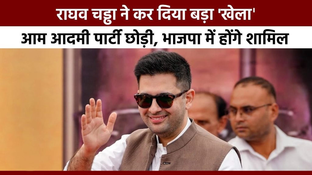 Raghav Chadha is resigned the AAP