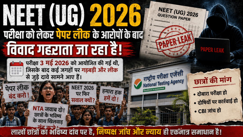 NEET Paper leak Exam cancel