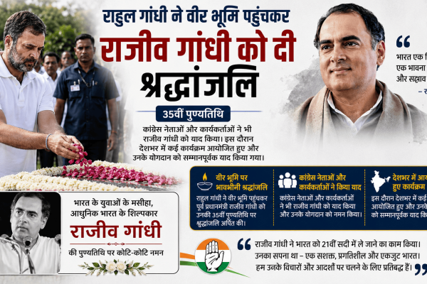 Rahul Gandhi visited Veer Bhumi