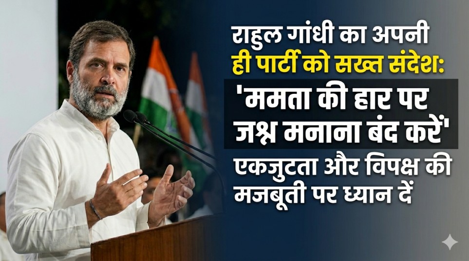 Rahul Gandhi message his own party