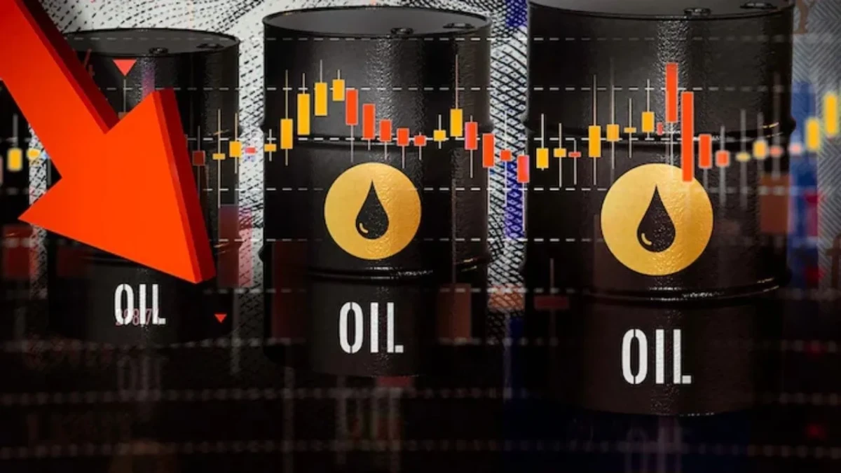 Crude oil prices fell sharply