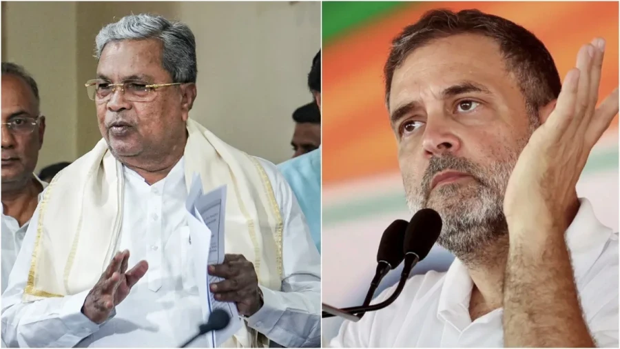 Siddaramaiah meets Rahul Gandhi