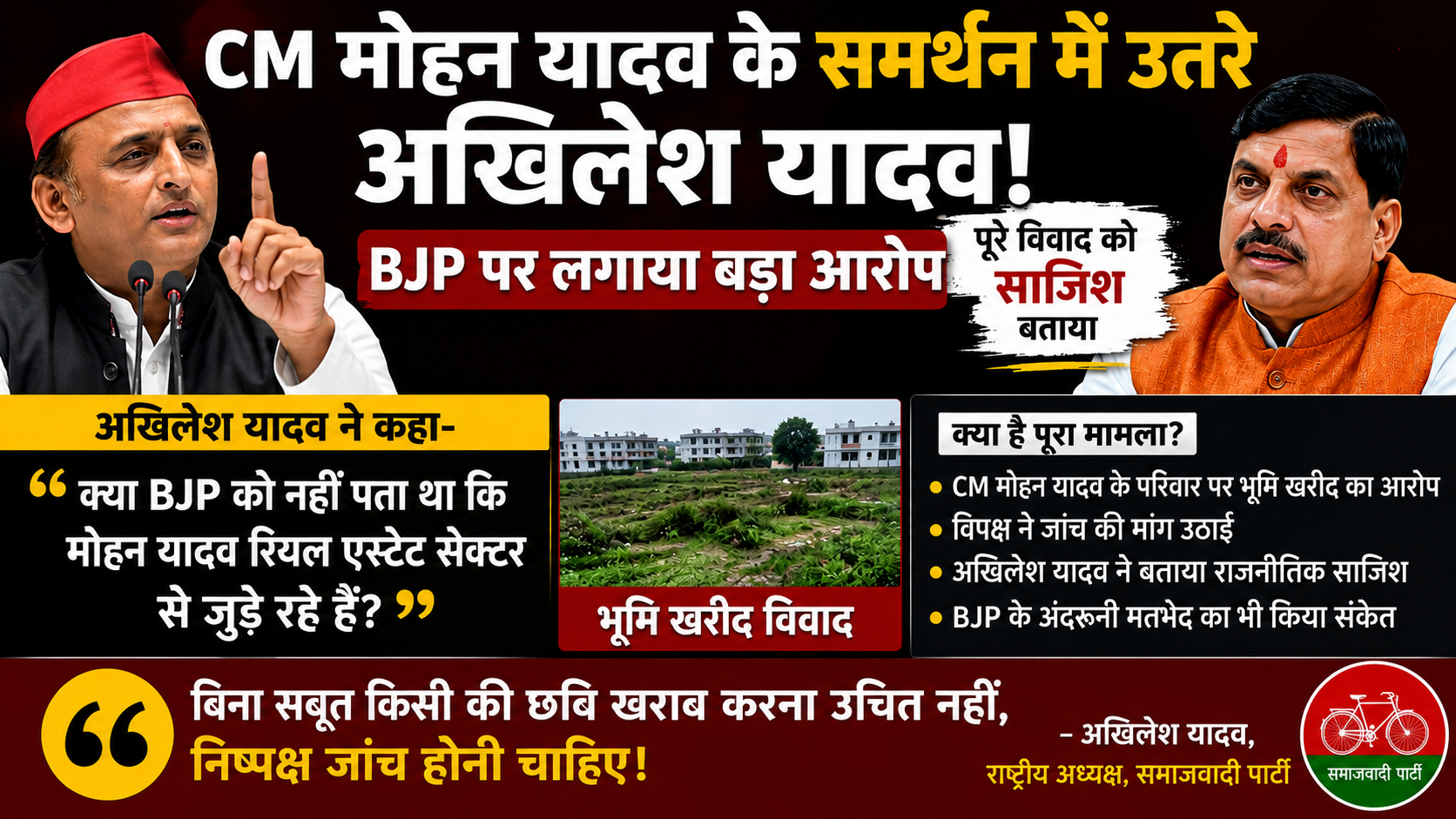 Akhilesh Yadav Say CM Mohan Yadav