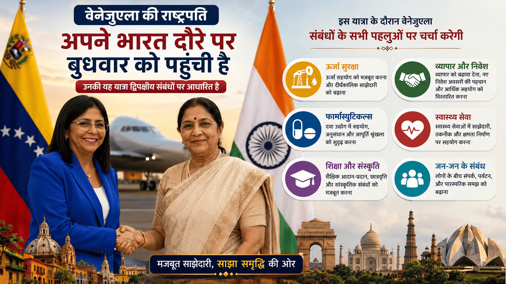Venezuelan President arrived India