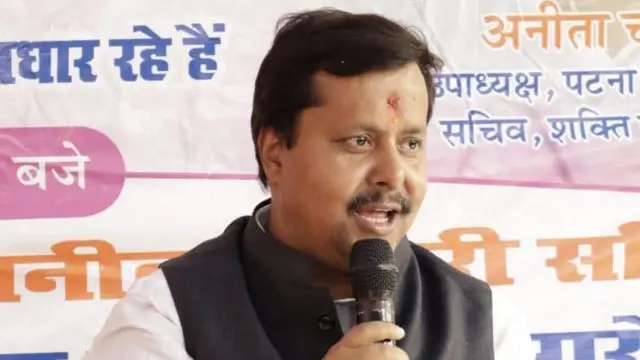 BJP President Nitin Navin in UP