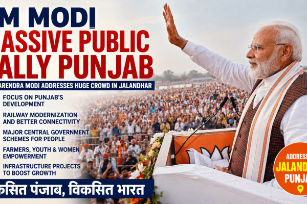 PM Modi massive public rally Punjab