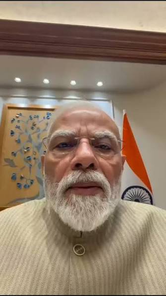 PM Modi make a video late night