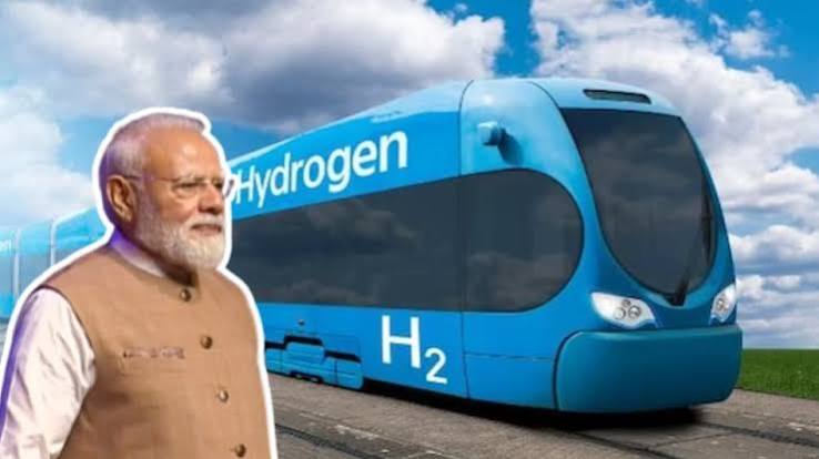 PM Modi Flags first hydrogen train