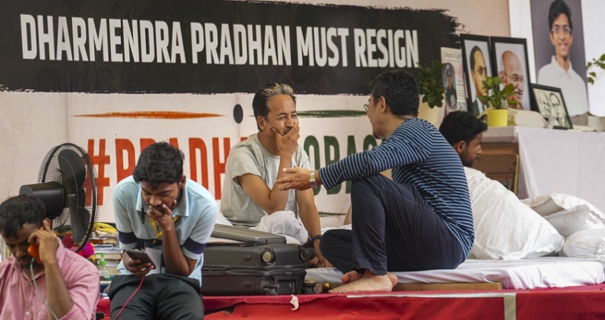 Sonam Wangchuk Protest in Delhi