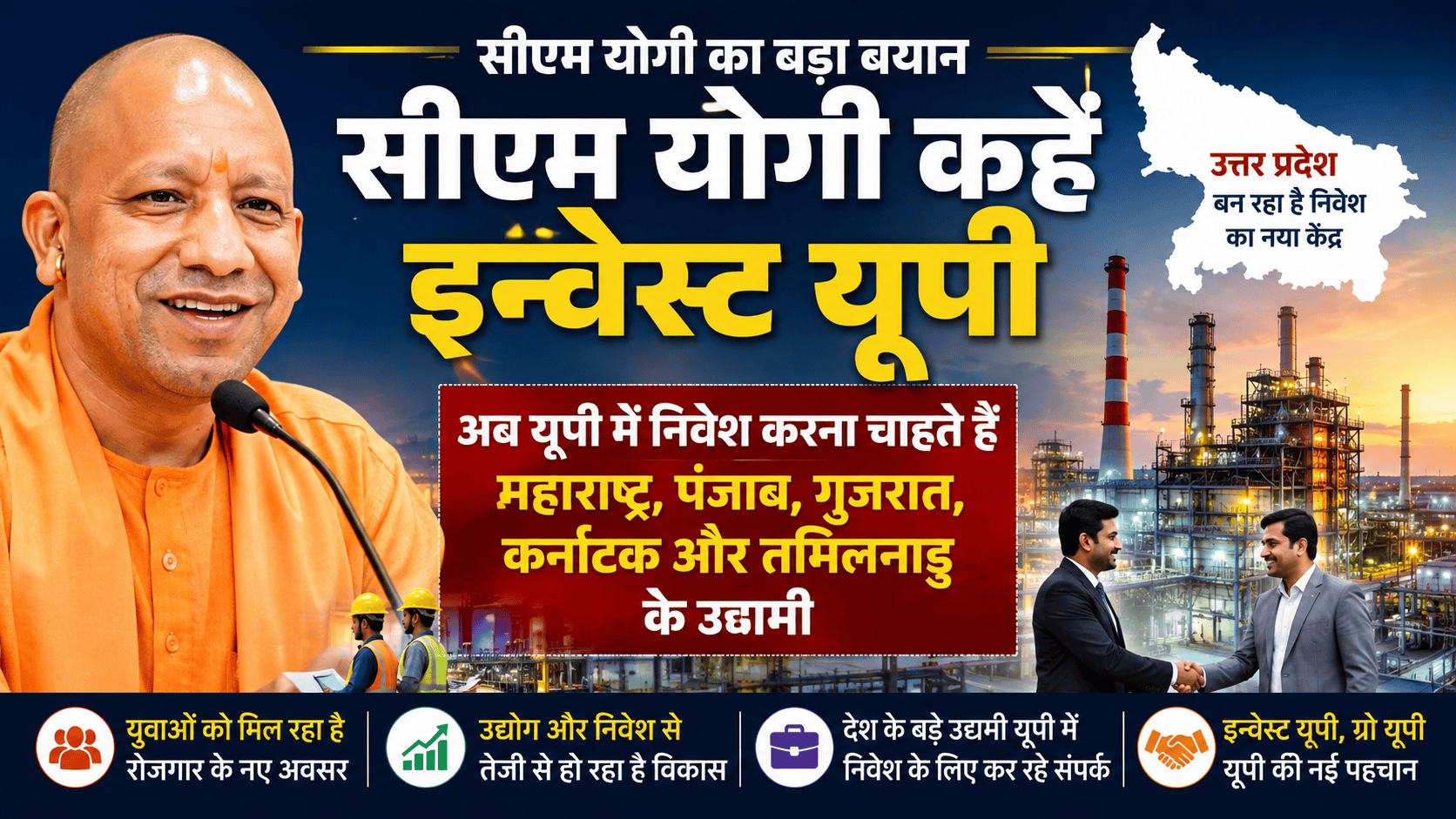 CM Yogi say Invest UP