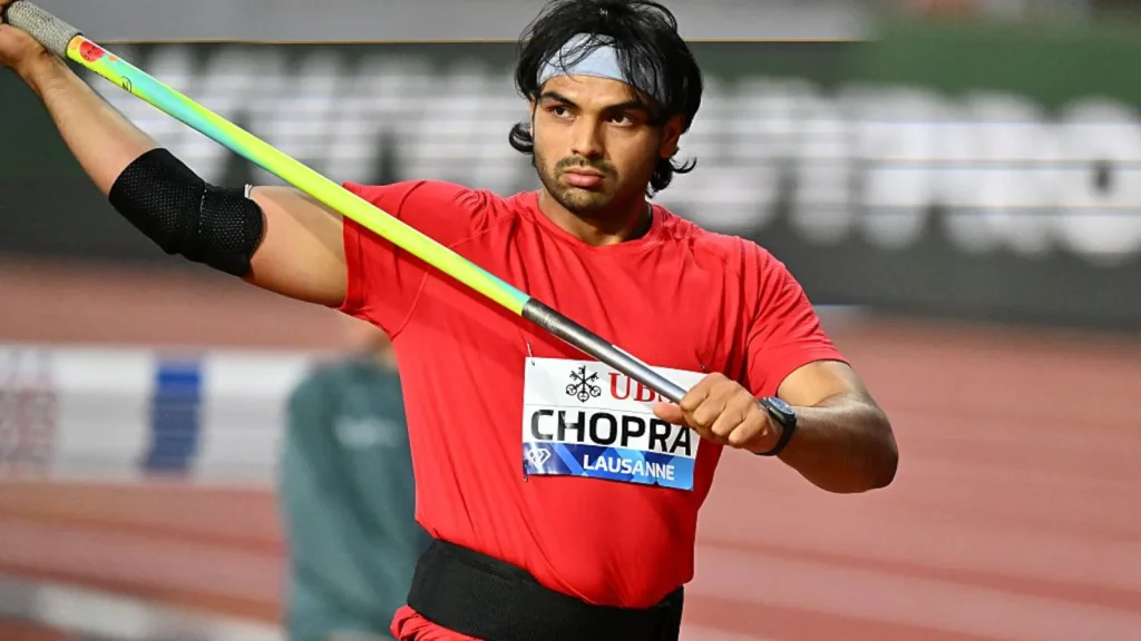 Neeraj Chopra is in second position