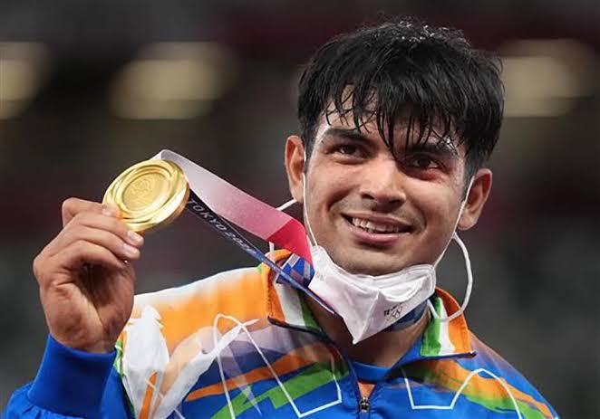 Neeraj Chopra is in second position