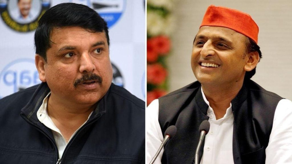 MP Sanjay Singh met Akhilesh Yadav