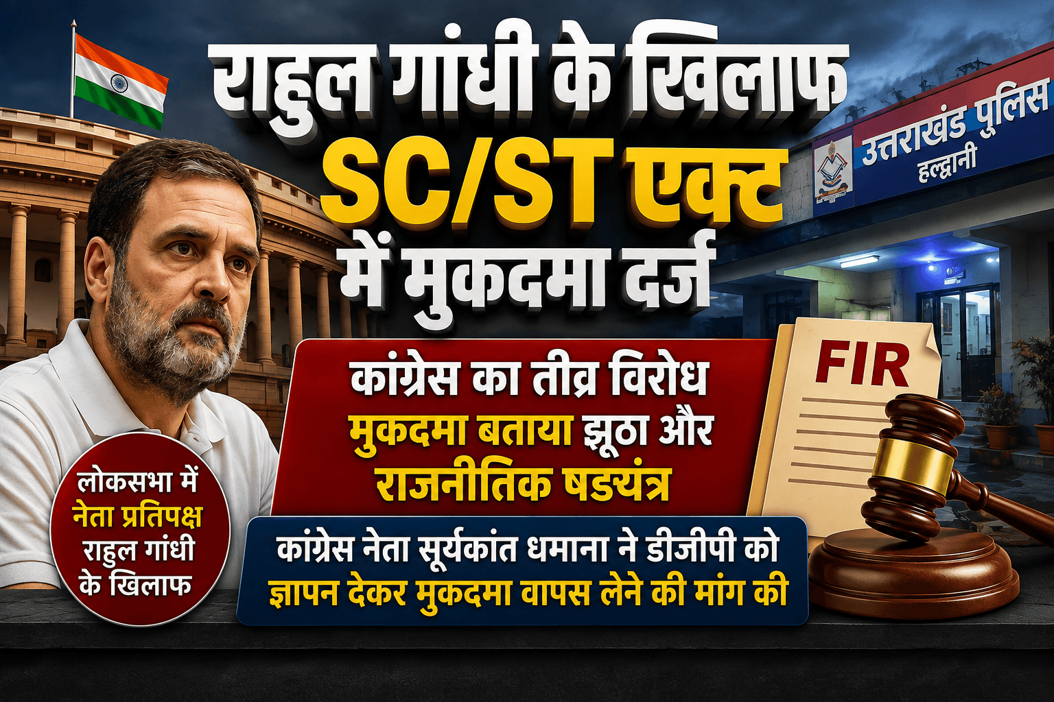registered case against Rahul Gandhi