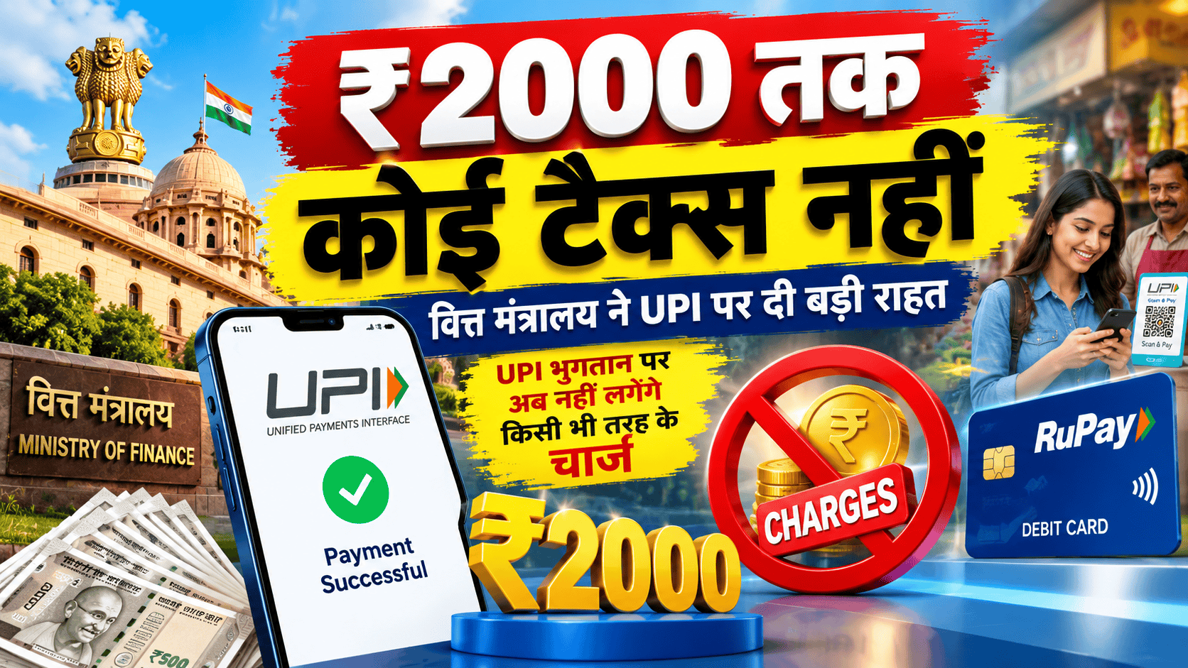 No tax will be UP to the year 2000