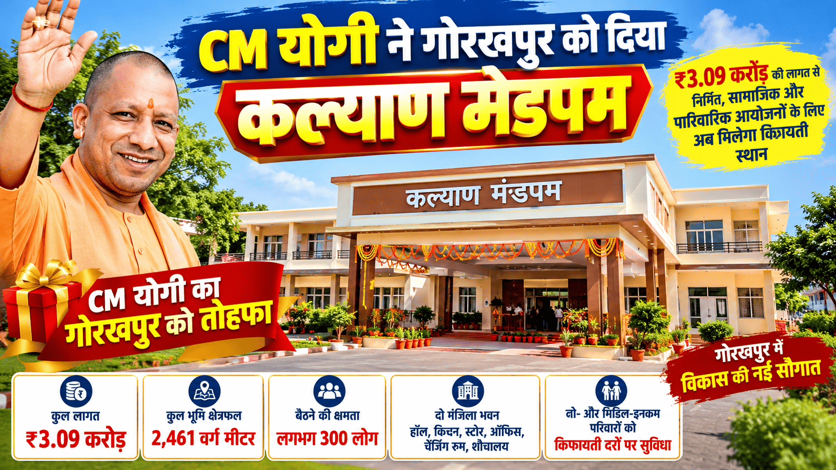 CM Yogi is gift Gorakhpur