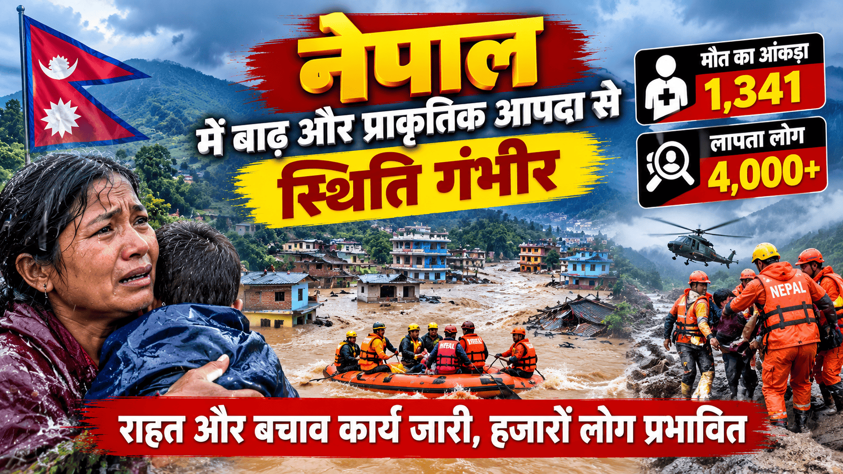 Nepal remains critical due to severe