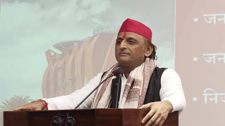 poster put up against Akhilesh
