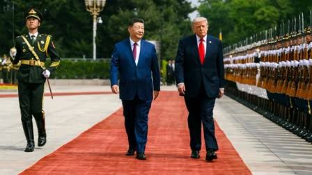 Trump arrived to welcome Xi Jinping