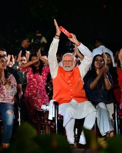Modi joined Gen Z Bhajan Clubbing