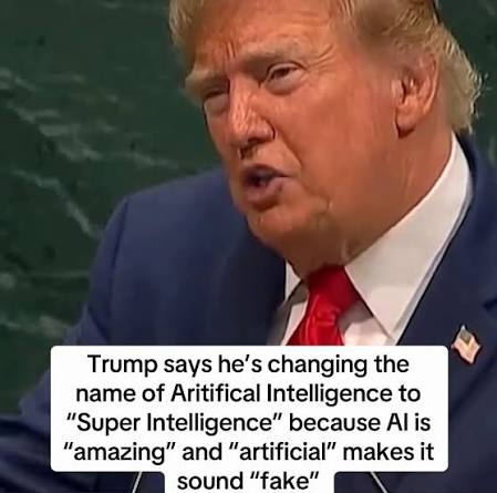 Trump changed the name of AI